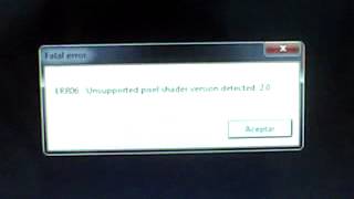 preview picture of video 'RESIDENT EVIL 6 PROBLEMA DEL UNSUPPORTED PIXEL SHADER VERSION 2.O'