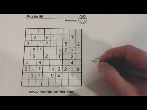 Sudoku Primer 118 - pop quiz using ambiguity rule (unique rectangles) to solve