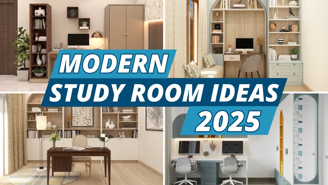 Modern Study Room Ideas 2025 | Creative Desk Layouts | Interior Inspiration for Productivity