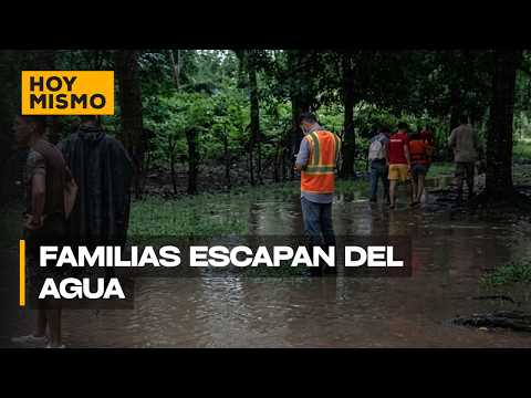 Río Blanco se desborda en Santa Cruz de Yojoa y deja hasta 50 familias afectadas