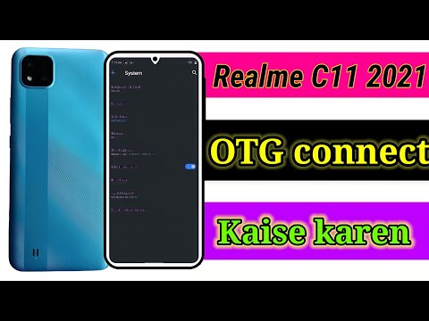 Realme C11 2021 OTG Connection kaisa karen ||| How to enable OTG connect in Realme C11 2021||