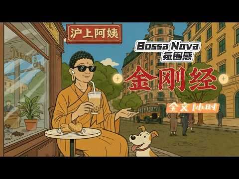 【金剛經】 × 慵懶爵士 咖啡館氛圍 | 1小時 全文字幕 | 陪你閱讀、冥想 | 賽博禪房 | ZEN | 破除執念 淨化磁場 | 喚醒無上智慧