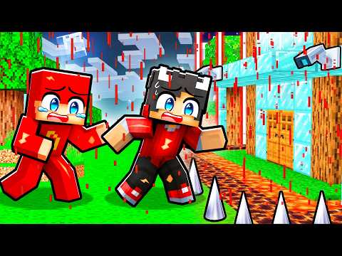 BLOD REGN vs SIKRESTE HUS I Minecraft!