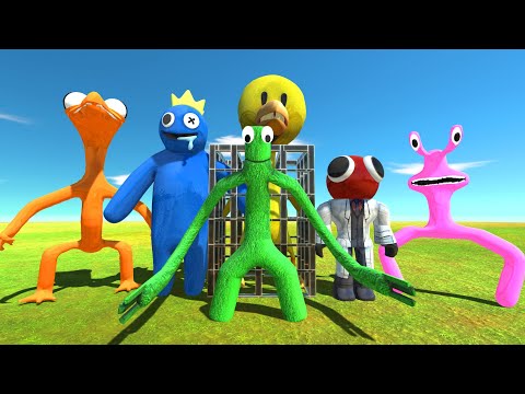 Rainbow Friends Rescue Rainbow Friend Yellow - Animal Revolt Battle Simulator