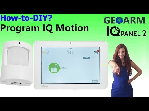Qolsys IQ Motion - IQ Panel 2 Programming