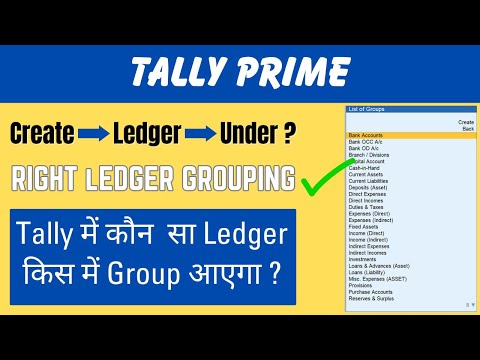 Tally All Groups Detail With Example | Kaun Se Group Me kaun Se Ledger bante Hai | #tallyprime