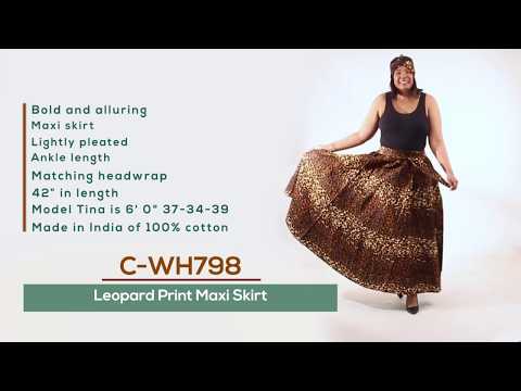 Leopard Print Maxi Skirt