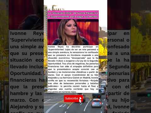 Ivonne Reyes, a 'Supervivientes' por necesidad 💶💰