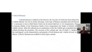 pavement materials part 3  Bitumen
