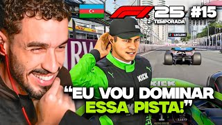 EM BUSCA DA CORRIDA PERFEITA NO GP DO AZERBAIJÃO! | CARREIRA EM DUPLA F1 25 - T2 EP 15