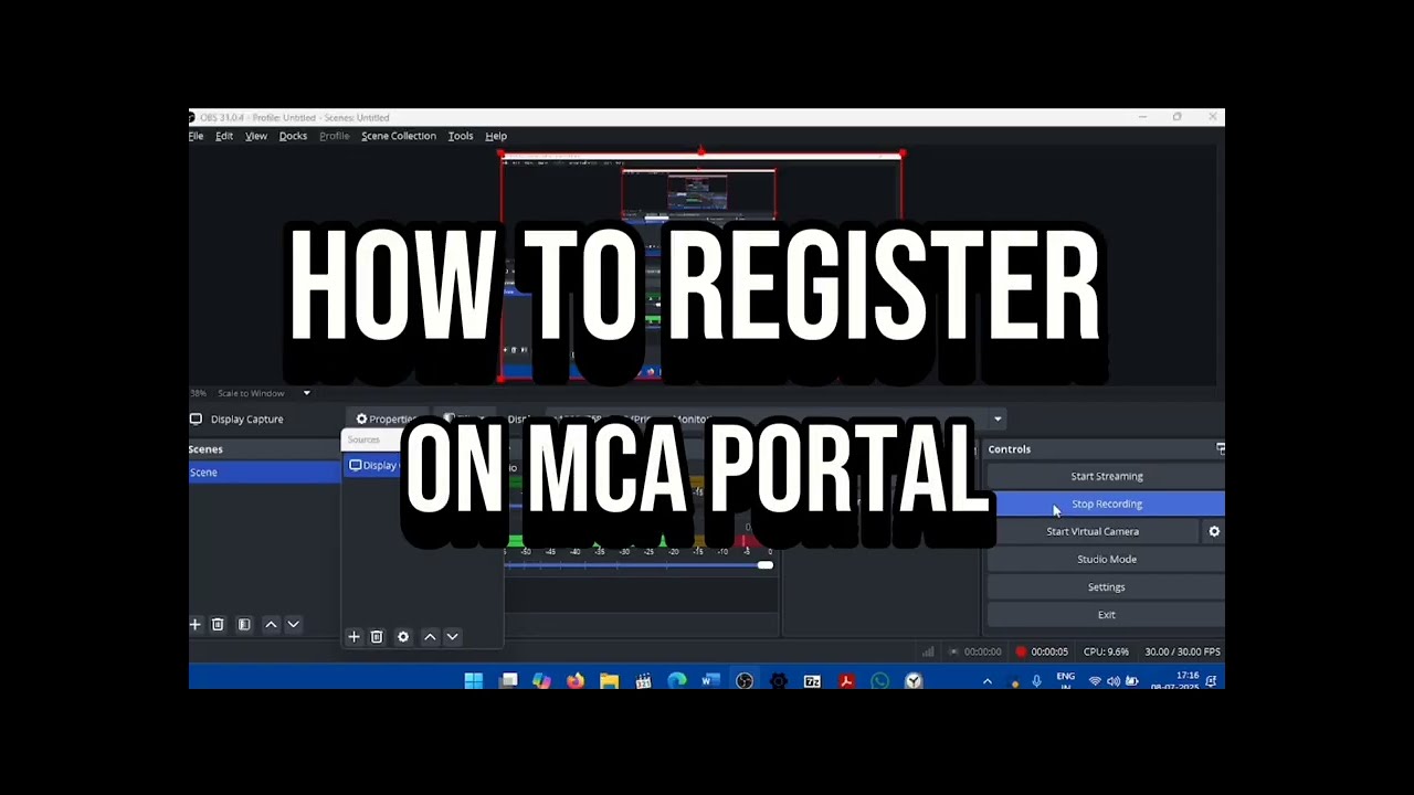 HOW TO REGISTER ON MCA  V3 PORTAL {ENGLISH}
