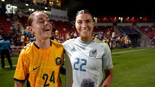 Sharn Freier, Cap No. 2️⃣2️⃣8️⃣, talks about making her debut for the CommBank Matildas | Interview