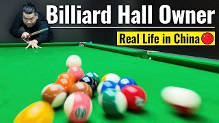 Day in the Life of a Billiard Hall Owner in China | pool hall owner