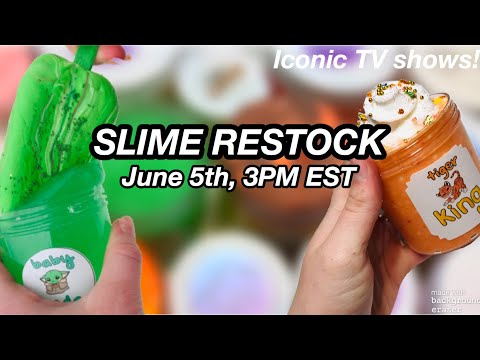 ICONIC TV SLIME RESTOCK // peppa pig, the office, tiger king, stranger things, and baby yoda slime!