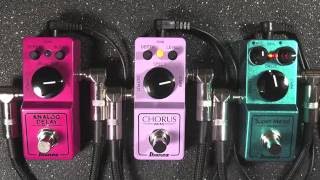 Video thumbnail for Ibanez Analog Delay MINI, Chorus MINI, & Super Metal MINI Review Demo - BestGuitarEffects.com by Best Guitar Effects