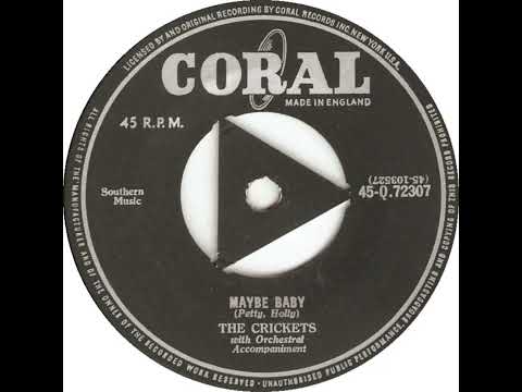 UK New Entry 1958 (45) Crickets - Maybe Baby