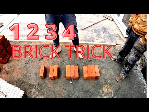 1 2 3 4 BRICK TRICK. #bricklaying