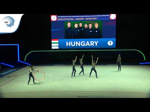 Hungary -  2019 Rhythmic Gymnastics Europeans, junior groups 5 hoops qualification