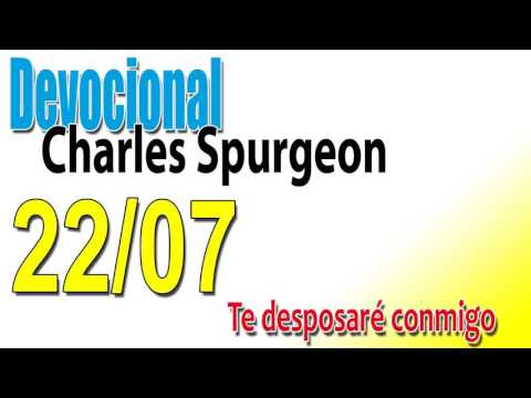 Devocional Charles Spurgeon  22/07 - Te desposaré conmigo