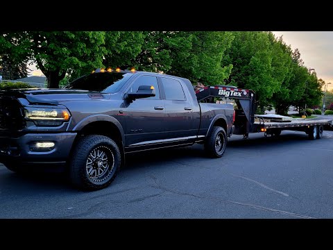 2021 Ram 3500. New 20x9 American force wheels wrapped in Falken AT3W 295 60 20