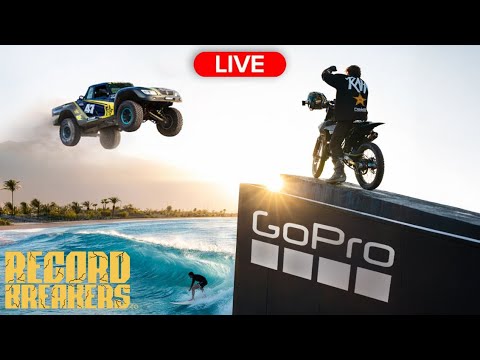 Breaking 3 World Records LIVE | GoPro + Record Breakers