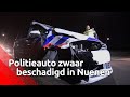 Achtervolgde automobilist ramt politieauto in Nuenen