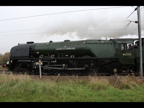 East Coast Main Line Peterborough Area October 2015 featuring class 37,47,57,73,90, RHTT plus 46233