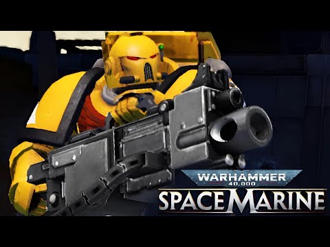 Imperial Fists Devastator + Heavy Bolter vs 500+ Orks! - Warhammer 40k: Space Marine, Augmented Mod