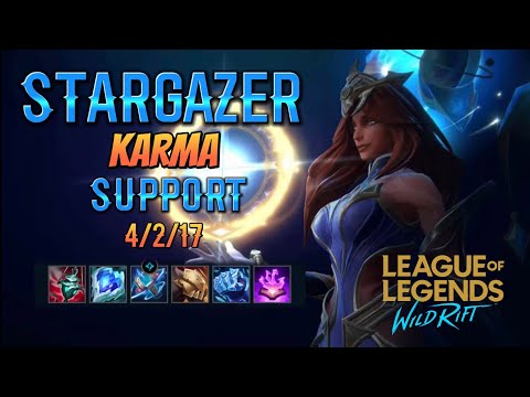 STARGAZER KARMA - WILDRIFT | SUPPORT GAMEPLAY