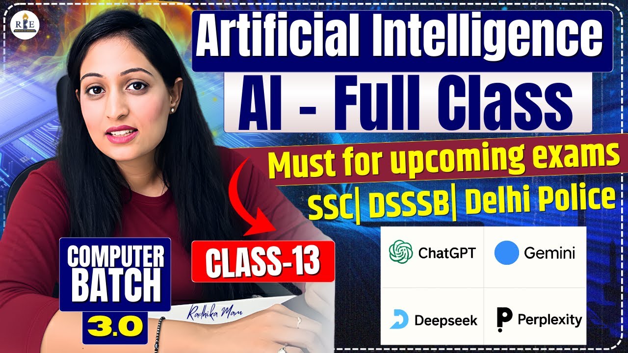 Computer 3.0 Class 13 | All about Artificial Intelligence (AI) | ChatGPT, Gemini, Perplexity, etc