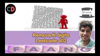 YouTube video 'Remove K Digits | Leetcode 402 | Live coding session 🔥🔥🔥| 2 Approaches |  Stack TC O(n)'