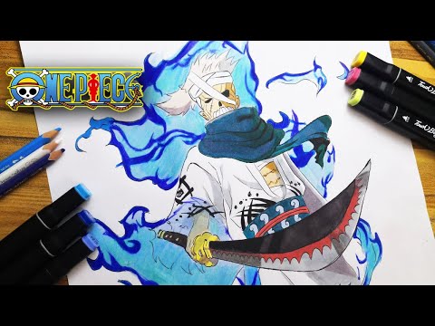 Drawing Anime || Drawing the samurai Ryuma from one piece step by step