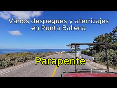 Varios vuelos en Punta Ballena. Despegues y aterrizajes encima.8 de Agosto.