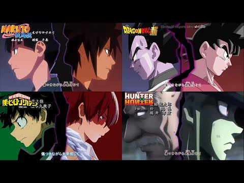 [MAD] Naruto Shippuden / Dragon Ball Super / Boku no Hero A. / Hunter x Hunter (Guren 紅蓮) ENG. VERS.