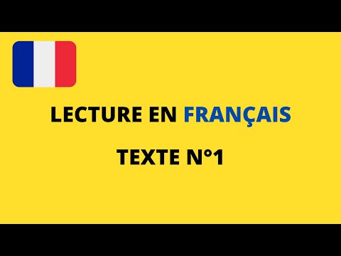 🇫🇷 LECTURE D'UN TEXTE, N°1