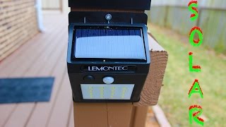 Lemontec Solar Spotlight with Motion Sensor (REVIEW)