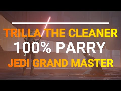 Jedi Fallen Order - Trilla Shows Off Cleaning Skills in Final Showdown with Cal (100% Parry, JGM)