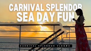 Carnival Splendor Great Barrier Reef Cruise Vlog- Sea Day Fun