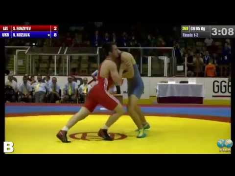 Finale 1-2 Greco-Roman 85 Kg (AZE) Soslan FANZIYEV (UKR) Vladen KOZLIUK - 2014