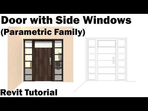 Revit Tutorial - Door with Side Windows (Parametric Family)