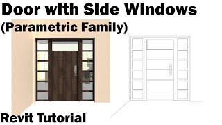 Revit Tutorial - Door with Side Windows (Parametric Family)