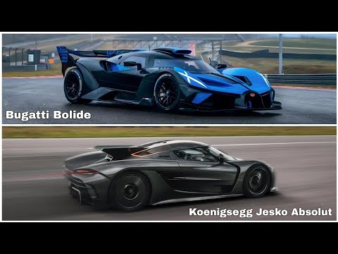 Bugatti Bolide Vs Koenigsegg Jesko Absolut 100-300 km/h Acceleration Comparison