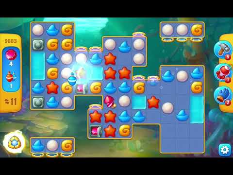 Fishdom Easy Level 9883 (with Double Lighthing Boosters) @choraelmin