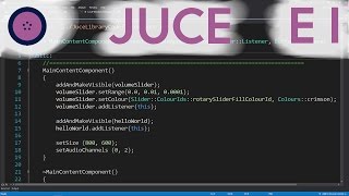 GUI Elements and Audio Ouput | JUCE | #001