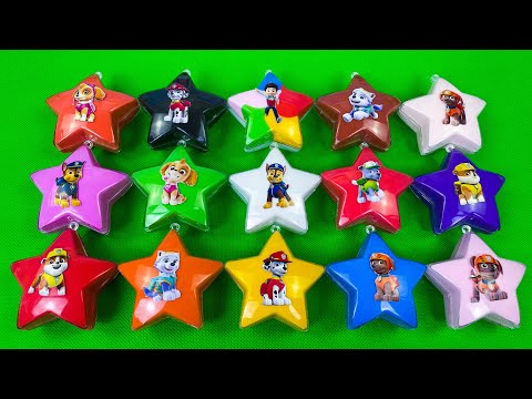 Paw patrol: Looking For Ryder Paw Patrol Clay With Colorful Stars - Satisfying ASMR Video