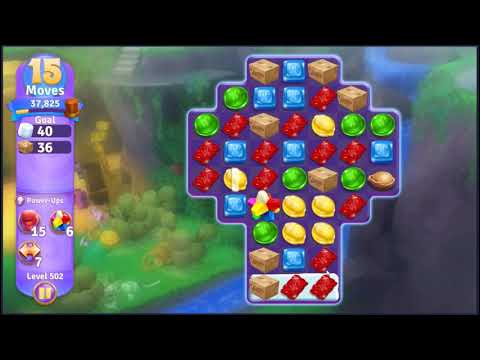Wonka's World of Candy Level 502 - NO BOOSTERS + FULL STORY 🍫 | SKILLGAMING ✔️