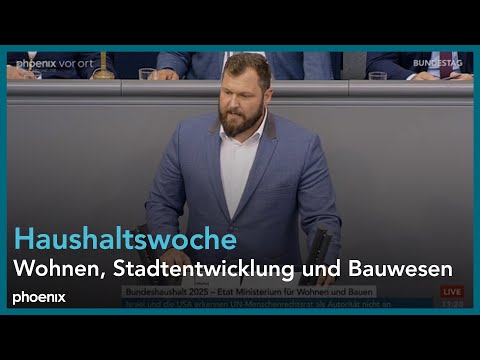 Debatte über das Etat des Bundesministeriums für Wohnen, Stadtentwicklung und Bauwesen | 16.09.25