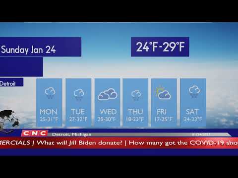 Weather Forecast Detroit, Michigan  ▶ Detroit weather Forecast and local news 01/24/2021