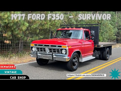 1977 Ford F-350 Custom Dually Flatbed Dump Truck
