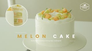 싱그러운~🌱 그린 & 레드 멜론 케이크 만들기 : Green & Red melon cake Recipe - Cooking tree 쿠킹트리